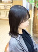黒髪ぷっつり外ハネボブ♪