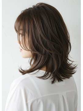 アントワープトーキョー(antwerp TOKYO) 30代40代50代外ハネミディアムレイヤー髪質改善縮毛矯正