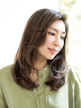 ソエル チトセ(SOEL CHITOSE)の写真/“ダメージレスな酸性パーマ”で朝のブローなしで簡単に再現可能♪ふんわりウェーブの大人可愛いデザインへ