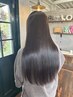『髪質改善』カット+艶出しストレート+酸熱トリートメント ¥17000