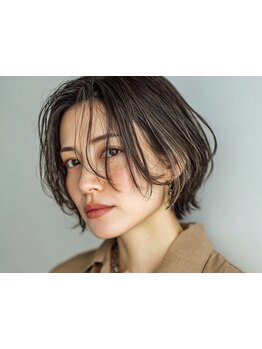 「顔周りを引き立てる、アディクシーで似合わせカット」【水戸/髪質改善】