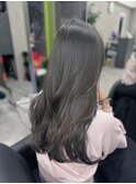 ブリーチなしダブルカラー☆オリーブグリーン☆20代30代40代
