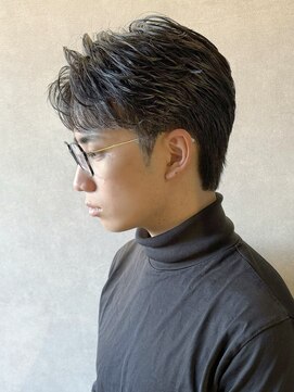 ボンドストーリールミエール(Bond Story lumiere) 韓流ナチュラル毛流れセンターパート/ニュアンスフェザーパーマ