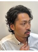 メンズ大人パートパーマスタイル