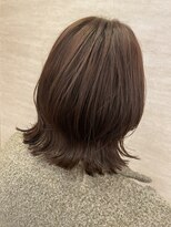 ネウィ 大分中央町店(newi) くびれ外ハネボブカカオブラウンレイヤー大人可愛いヘア