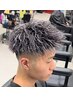 (滝田指名)(初回限定クーポン)カット+ホワイトメッシュ+パーマ