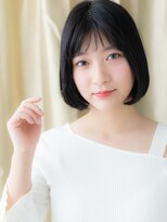 カバーヘア ブリス 北浦和(COVER HAIR bliss)&nbsp;似合わせカット黒髪切りっぱなしショートボブX北浦和30代40代