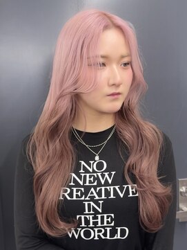 ニコトウキョウ 新宿(nico TOKYO) ダブルカラーミルクティーベージュピンクベージュロングレイヤー