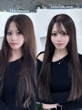 アロハナ 津店(ALOHANA) カラーエクステで透明感おねーさんの巻
