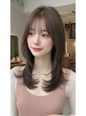 ハッシュカットバタフライカットヨシンモリフレンチバング