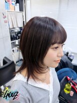 ラグズ 茅ヶ崎(LAGUZ) くびれレイヤー×艶ブラウン 茅ヶ崎髪質改善