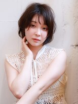 ジェニーバイメノン(JENNIE by Menon) レイヤー ショートボブ ダークパープル