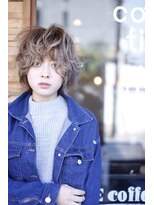 ヌーム 塚本店(NOOM)&nbsp;エアタッチハイライトカラー  ショートウルフ！前髪パーマ