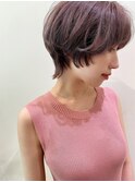 【CIENA】ラベンダーグレージュ×マッシュウルフショート@酒井