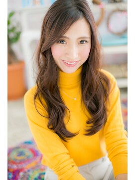 ミック 日暮里店(miq) かきあげバングダークグレージュアシンメトリー大人巻きc1