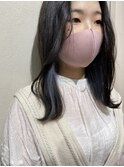 インナーカラー×ブルーベリー