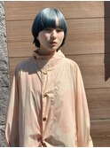 マッシュ×ウルフ×ブルーカラー