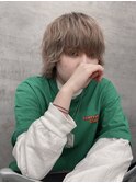 NEXT静岡NEO【櫻田】中性マッシュウルフ　ミルクティーベージュ