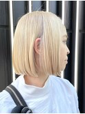 ボブ 切りっぱなしボブ ハイトーン ピークアブー 西尾卓義