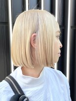 ピークアブー 原宿ハラカド(PEEK-A-BOO) ボブ 切りっぱなしボブ ハイトーン ピークアブー 西尾卓義