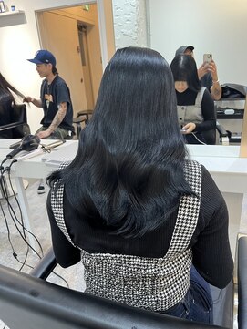 ブレンド 渋谷(BLend) グレージュマチルダボブインナーグレージュ 前髪