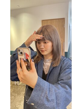 ヘアーブレイス(hair brace) 1回～ミルクティーベージュ　stylist聖斗