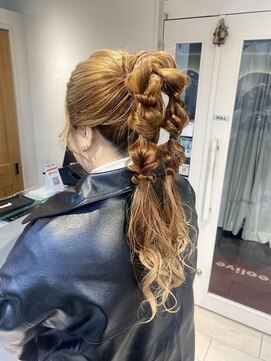 テトラ バイ ネオリーブ 横浜西口店(tetra by neolive) ＊編みおろしポニーテール＊[横浜/横浜駅]