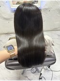 うる艶ストレート/アッシュブラック