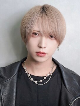 ゼロ 渋谷(XeRo) ラウンドマッシュ　ミルクティーグレージュ