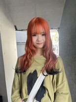 ハイトーンカラー　オレンジカラー　キツネカラー　ブリーチ