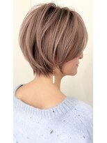 ゴカン バイ ジル ブラン 名古屋(Gokan by JIL BLAN)&nbsp;ハイライトバレイヤージュダブルカラーショートカット30代40代