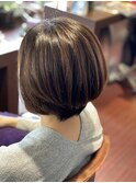 大人可愛いショートボブスタイル大人ボブ30代40代50代ボブ