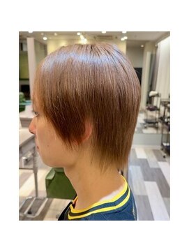 ランソ 成田店(RUNSO) 韓国マッシュウルフ×ブラウンベージュカラー