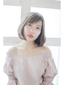 アウラ(Aula by marbles) オリーブベージュ/オリーブカラー/内巻きボブ/ボブ[横浜]