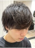 マッシュショートウルフ/ニュアンスパーマ/シャドウパーマ