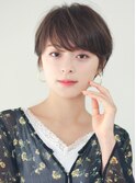 ショートカット前髪長めショート小顔ショートヘア30代40代50代