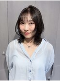 ミニウルフレイヤーカット顔周りカット前髪カット韓国ボブ