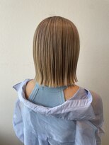 サラ ビューティー サイト 古賀店(SARA Beauty Sight)&nbsp;【ハイトーンボブ】20代30代/脱白髪/ホワイトブロンド/ぱつっと