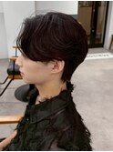 韓国マッシュ　センターパートフェザーパーマ　MEN’S HAIR