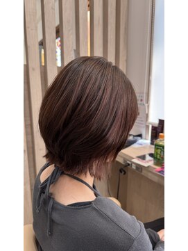 ラディシュ さがみ野(RADISH) 透明感髪質改善カラー◎オリーブグレー×艶髪レイヤー