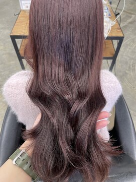 ブリーチなしダブルカラーラベンダーグレージュ担当渡辺聖