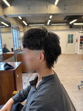 サーフカール/フェザーパーマ/ブルーブラック【都賀/メンズ】