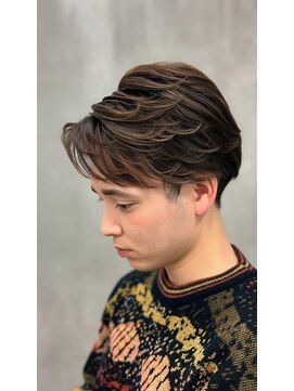 アッシュ 桜木町店(Ash) 毛流れリバースセンターパートニュアンスパーマ横浜メンズ美容室