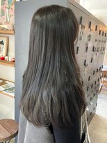 ヘアーアイストゥーレ(HAIR ICI TRE) 髪質改善カラー ダークブラウン 艶カラー