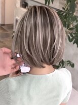 ネハス 名古屋栄店(nehus.)&nbsp;ブリーチハイライト髪質改善ダブルカラーレイヤーカット