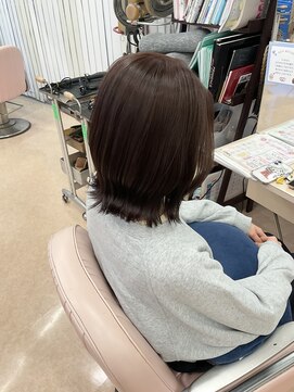 ウェーヴ 浜松小豆餅店(wave) 暖色カラー×くびれヘア