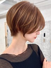 【再現性】乾かすだけで形が決まるショートへ［前髪カット/白髪染め/白髪ぼかし/ショート/髪質改善］