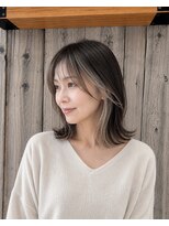 アース 熊本光の森店(HAIR&MAKE EARTH) ミディアムインナーカラー