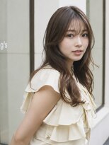 ナチュラ(natura)&nbsp;顔まわりレイヤー×艶ブラウン 大人ロング