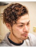 耳掛けハードパーマスタイル!